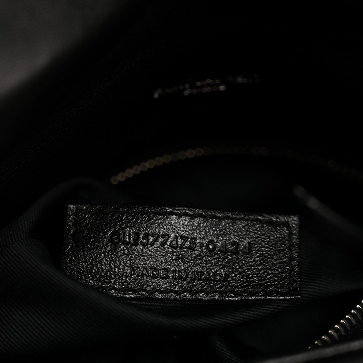 Lambskin Quilted Medium Loulou Puffer Monogram Chain Satchel Black