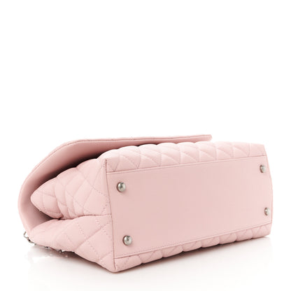 Chanel Caviar Quilted Small Coco Handle Flap Light Pink 4 of 11