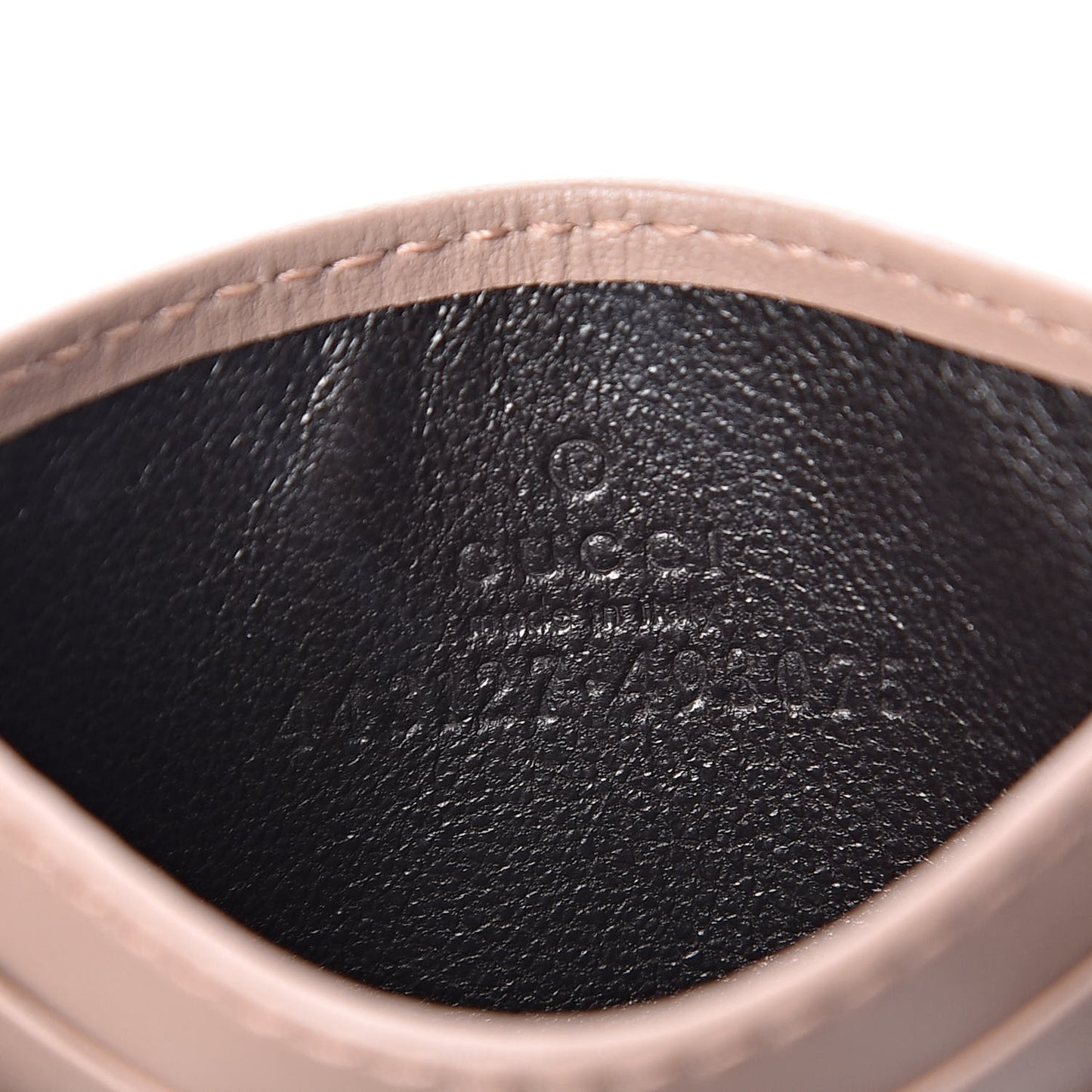 Calfskin Matelasse GG Marmont Card Holder Porcelain Rose