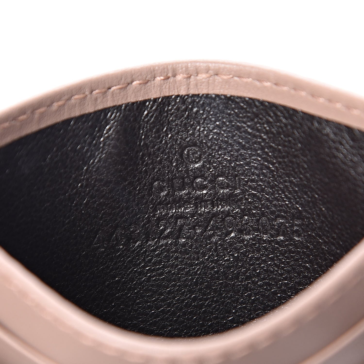 Gucci Calfskin Matelasse GG Marmont Card Holder Porcelain Rose 6 of 7