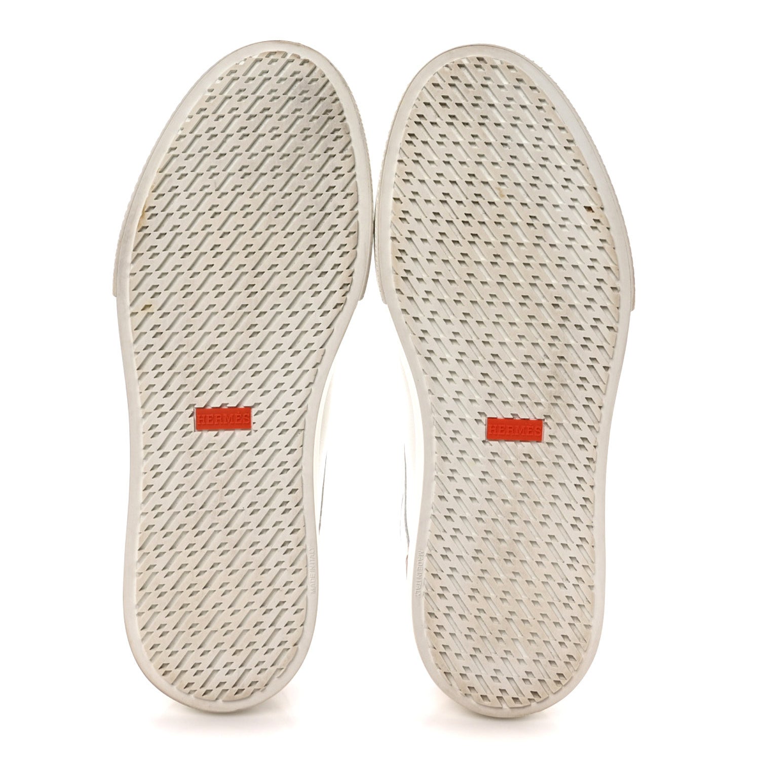 Hermes Calfskin Mens Get Sneakers 42 White 6 of 9
