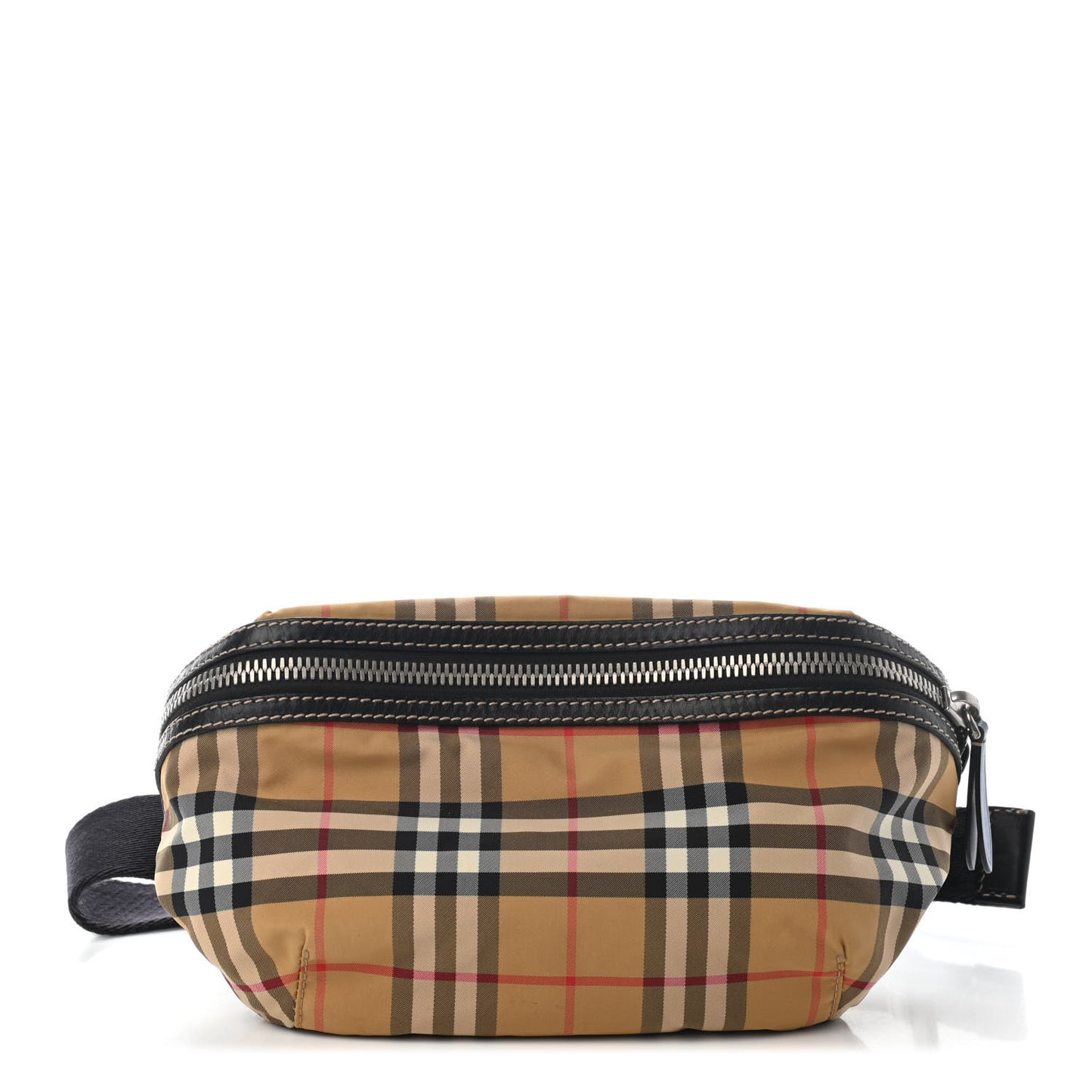 Bonded Cotton Vintage Check Bum Bag Archive Beige