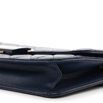 Chanel Sheepskin Quilted Small Beauty Lock Flap Navy 10 of 10