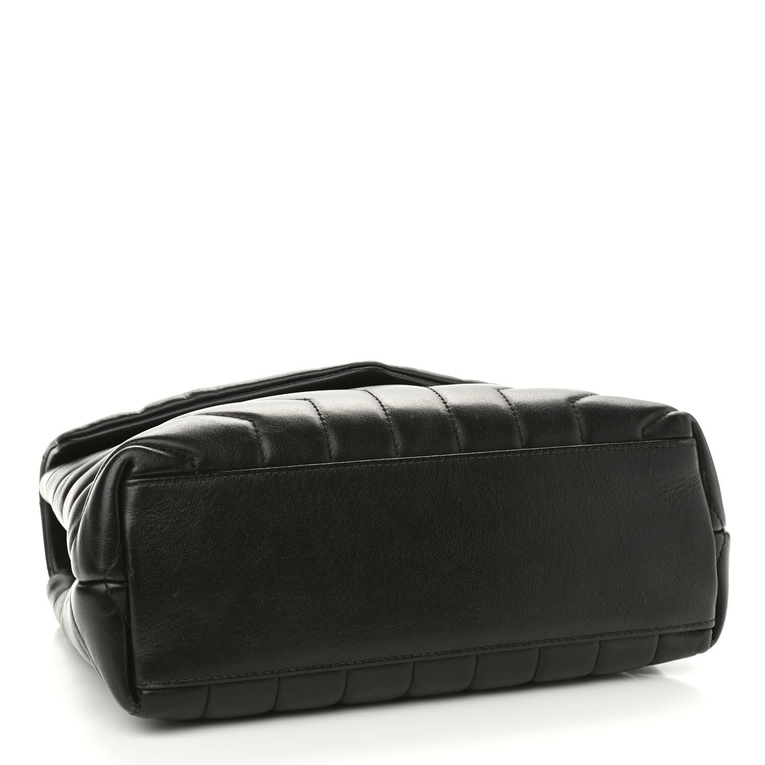 Saint Laurent Calfskin Y Quilted Monogram Small Loulou Chain Satchel Black 4 of 10