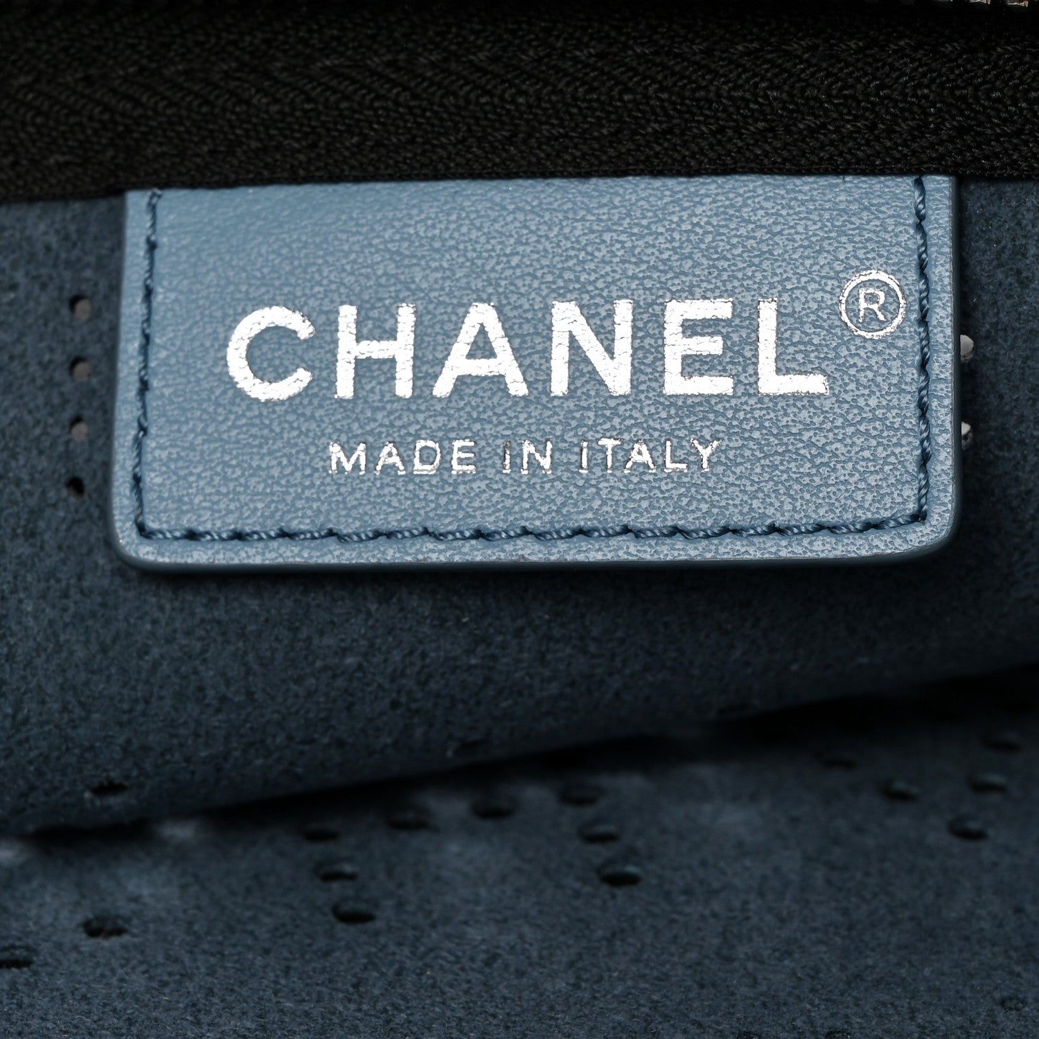 Chanel Calfskin Eyelets Clutch Black 7 of 8