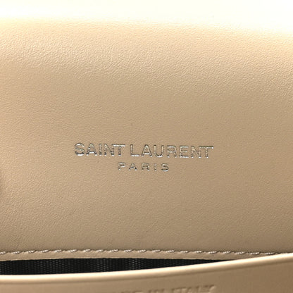 Saint Laurent Smooth Calfskin Classic Monogram Kate Tassel Chain Wallet Nude Powder 6 of 11