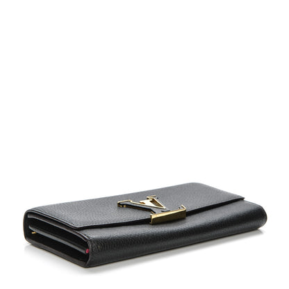 Louis Vuitton Taurillon Capucines Wallet Black 4 of 7