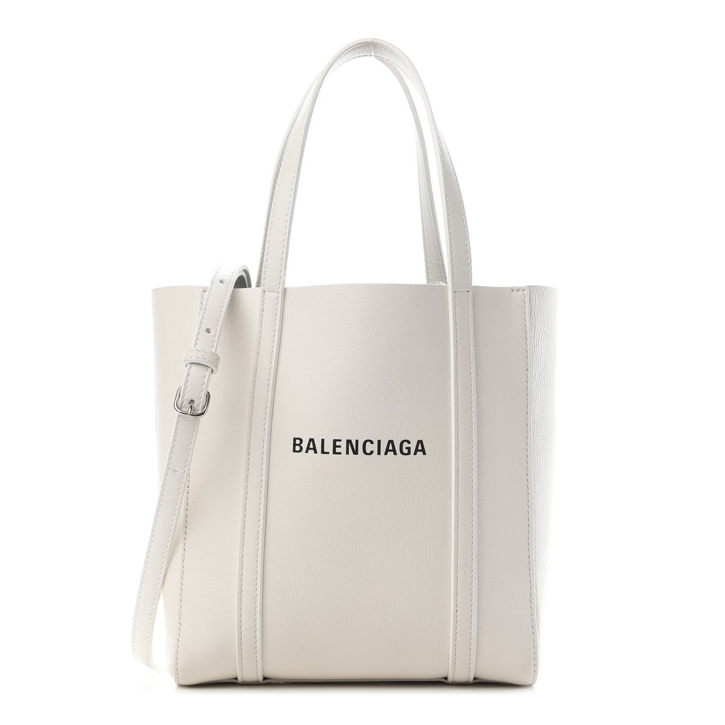 Smooth Calfskin Double Sided XXS Everyday Tote White Light Black