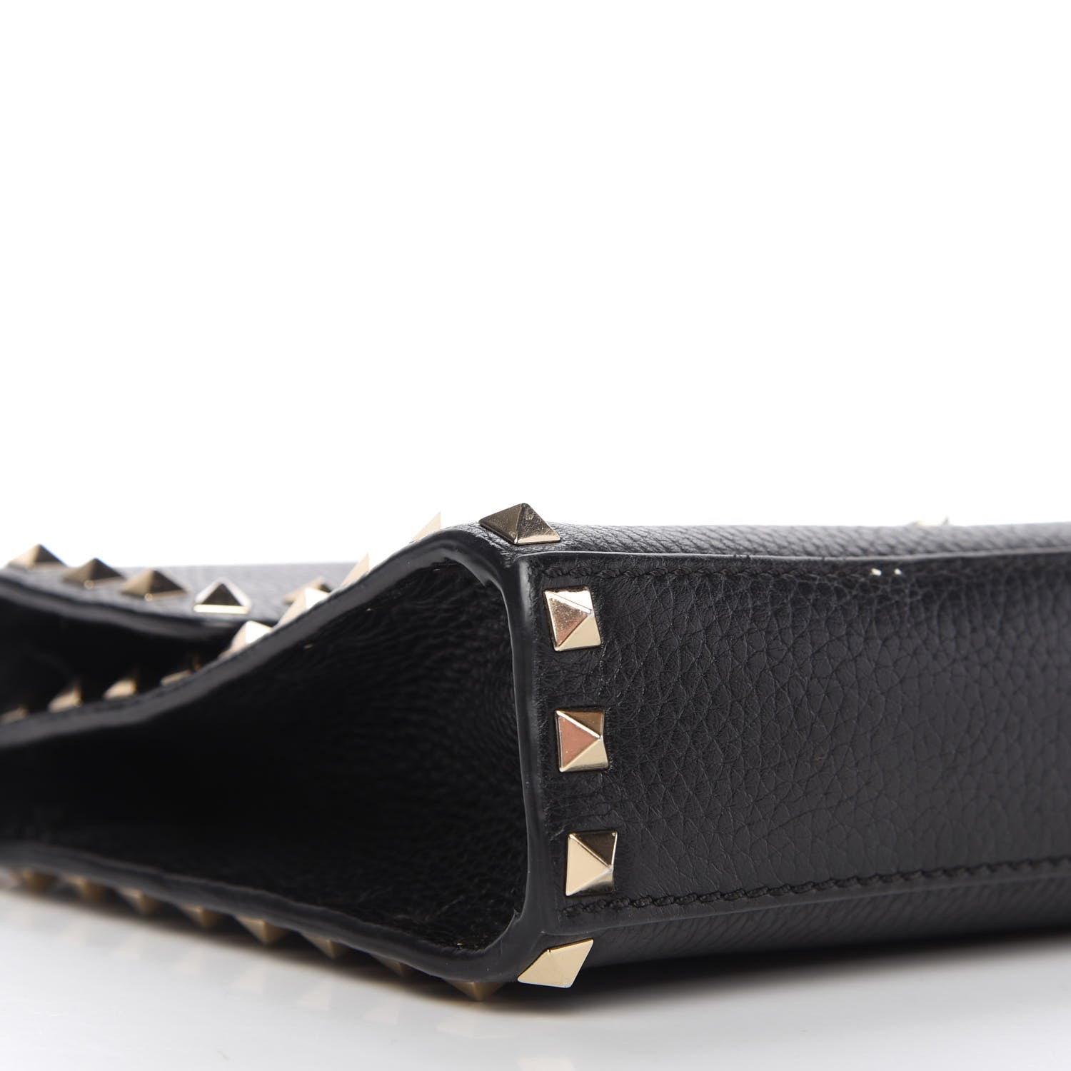 Valentino Garavani Pebbled Calfskin Medium Rockstud Flip Lock Crossbody Bag Black 6 of 10
