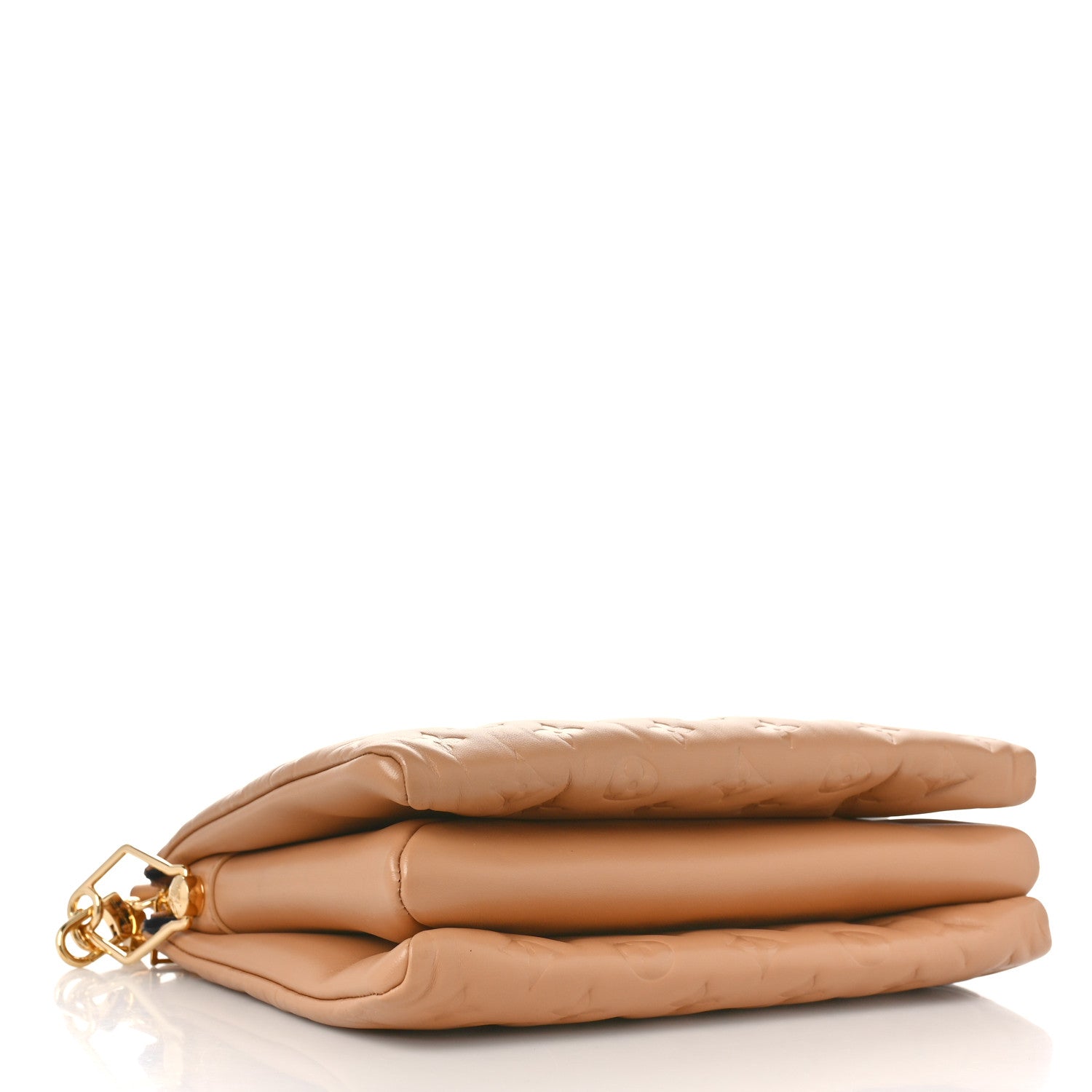 Louis Vuitton Lambskin Embossed Monogram Coussin PM Camel 4 of 8