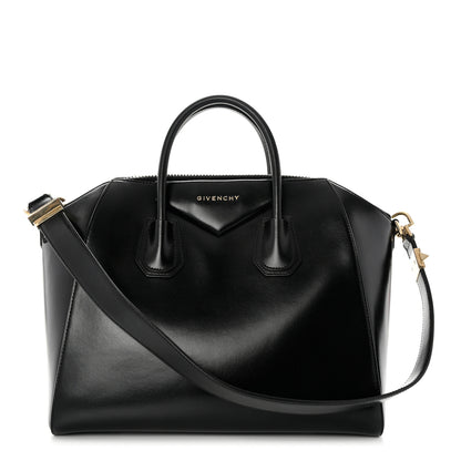 Givenchy Shiny Lord Calfskin Medium Antigona Black 1 of 10