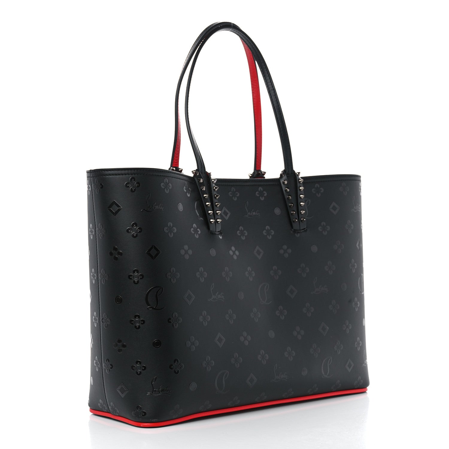 Christian Louboutin Calfskin Loubinthesky East West Cabata Tote Black 4 of 12