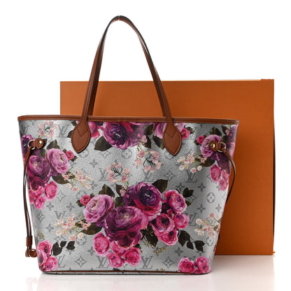 Louis Vuitton Metallic Monogram LV Garden Neverfull MM Silver 11 of 11