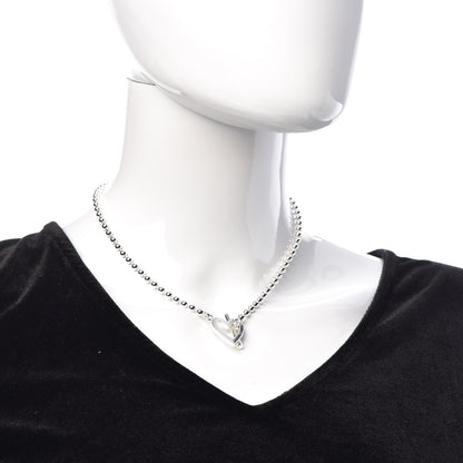 Gucci Sterling Silver Heart Toggle Necklace 2 of 6