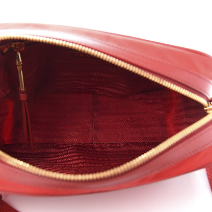 Prada Tessuto Nylon Soft Calf Camera Bag Rosso 5 of 11