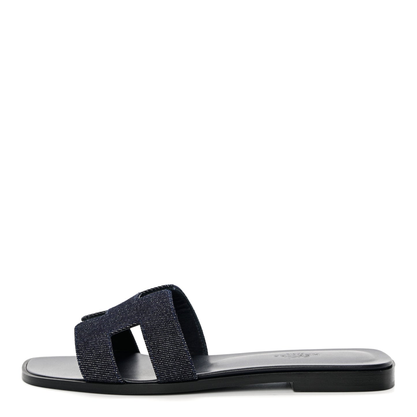 Denim Canvas Oran Sandals 37.5 Bleu Brut