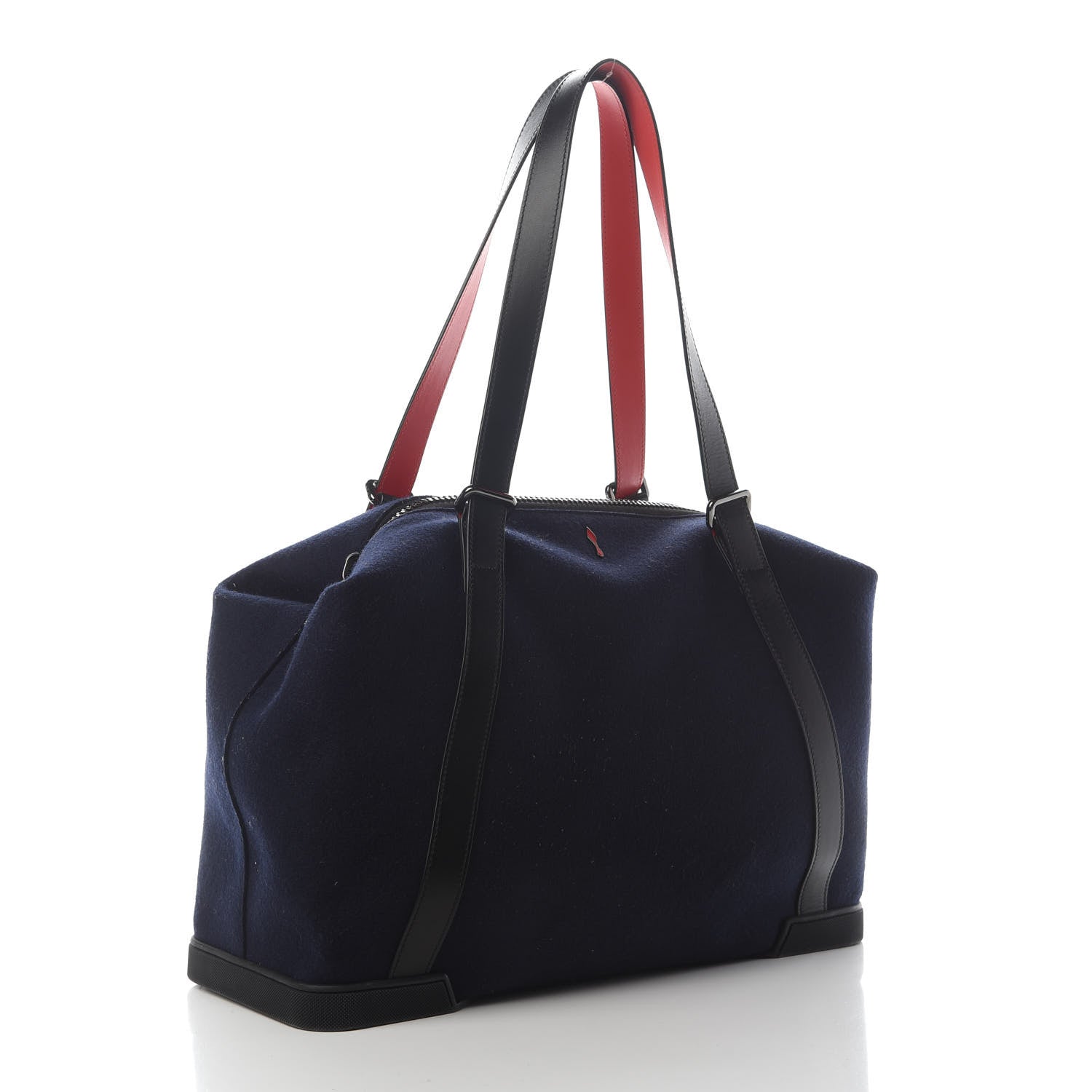 Christian Louboutin Canvas Calfskin Bagdamon Duffle Black 3 of 8