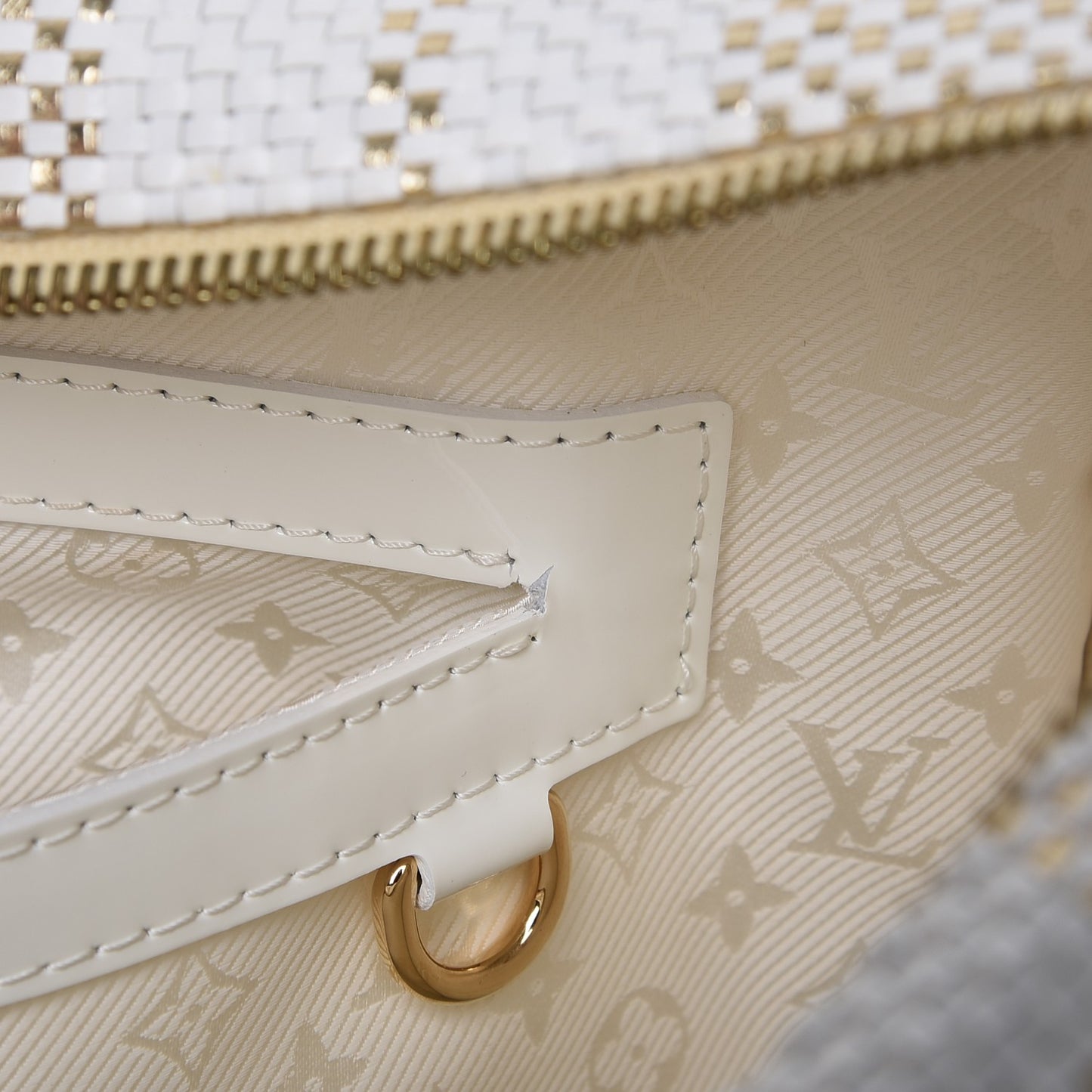 Braided Street Shopper PM Gold