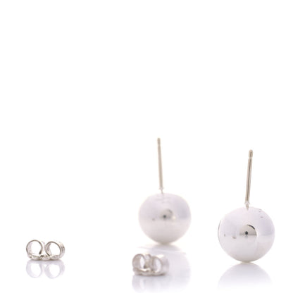 Tiffany Sterling Silver 10mm HardWear Ball Earrings 3 of 5