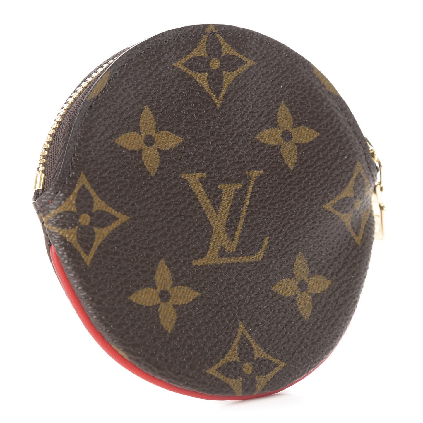 Monogram 2020 Christmas Animation Bumper Cars Round Coin Purse Coquelicot