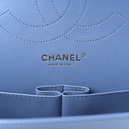 Chanel Caviar Quilted Jumbo Double Flap Blue 8 of 10