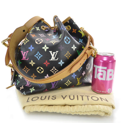 Louis Vuitton Monogram Multicolor Petit Noe Black 3 of 8