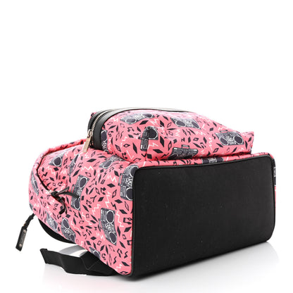 Saint Laurent Canvas Radio Print City Backpack Pink 4 of 11
