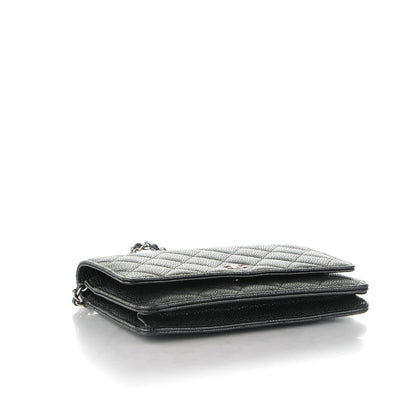Chanel Caviar Quilted Wallet On Chain WOC Black 4 of 8