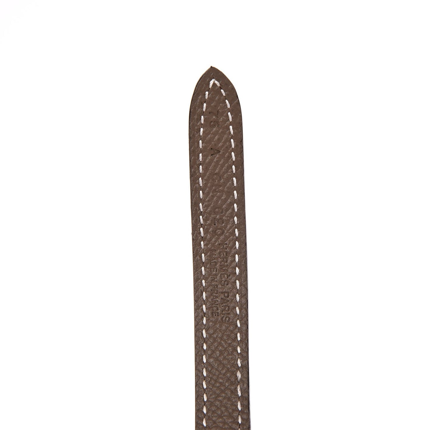 Epsom 13mm Belt Strap 75 White Etoupe