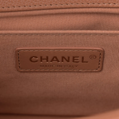 Chanel Caviar Quilted Medium Boy Flap Brown 6 of 11