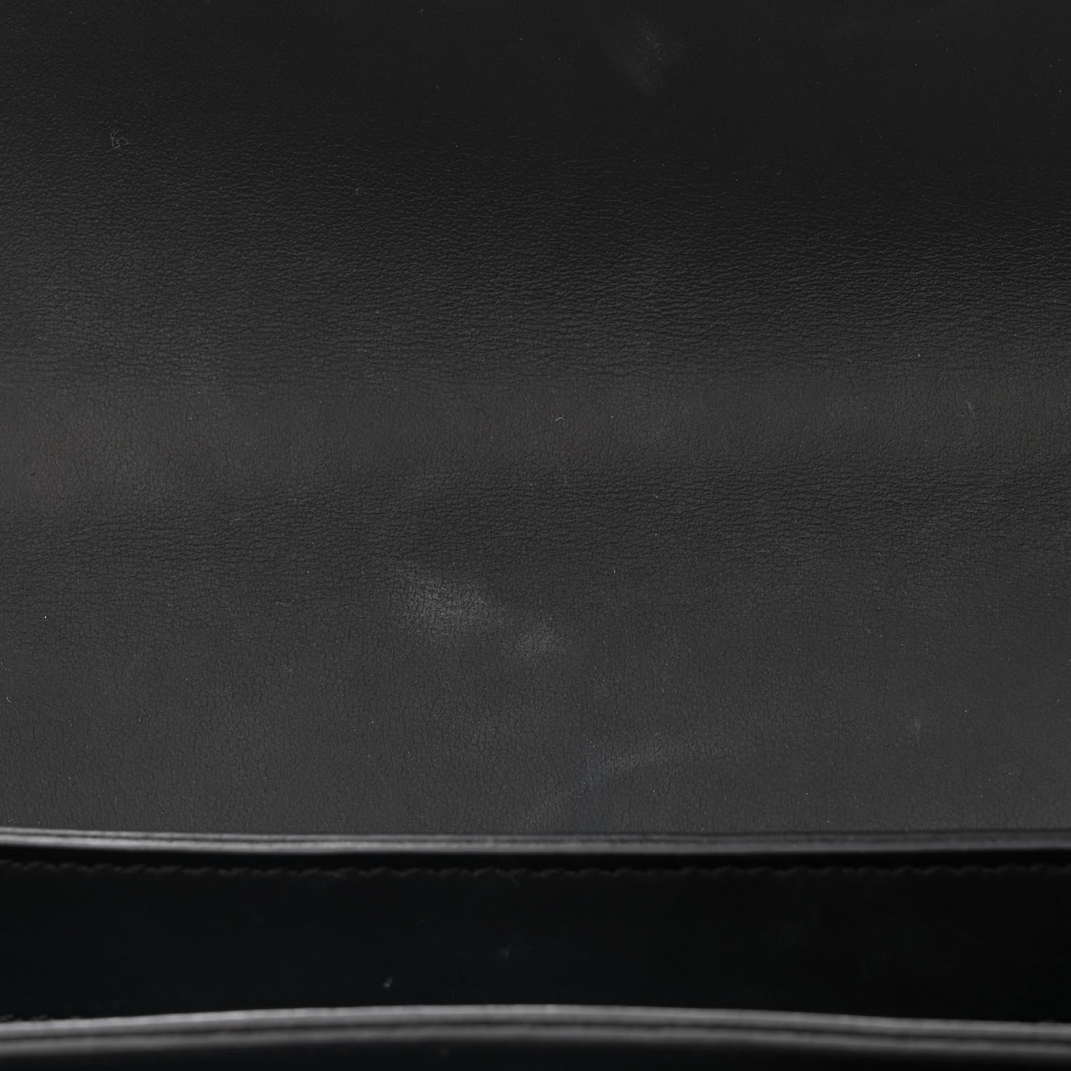 Fendi Vitello Century Grace FF Embossed Top Handle Clutch Black 8 of 10