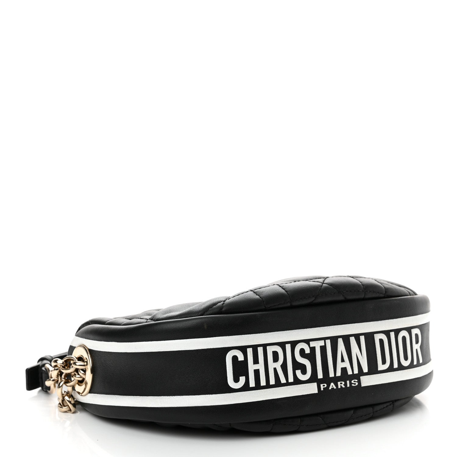 Christian Dior Lambskin Cannage Small Dior Vibe Hobo Bag Black 4 of 11