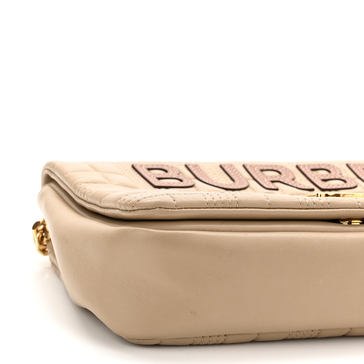 Burberry Quilted Horseferry Print Small Lola Bag Beige 9 of 12