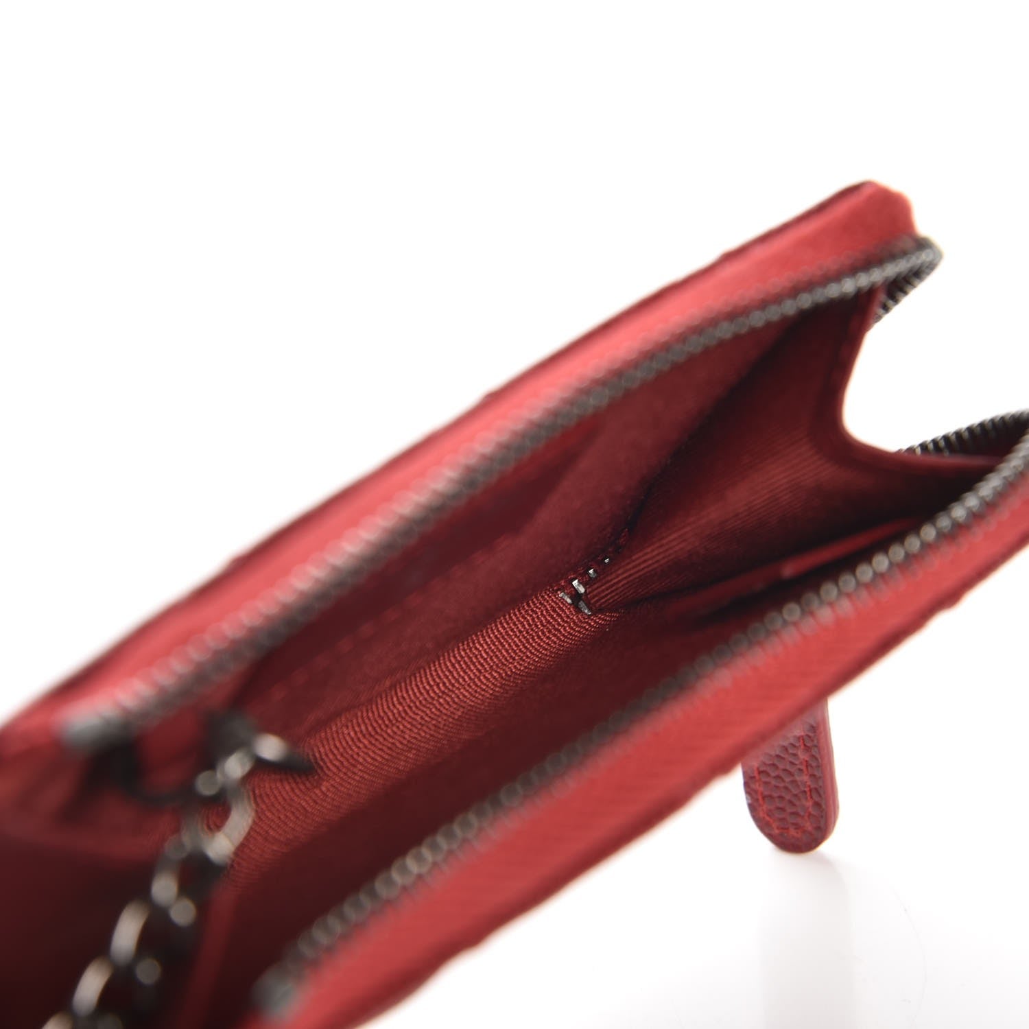Chanel Caviar Quilted Key Holder Case Red 5 of 8
