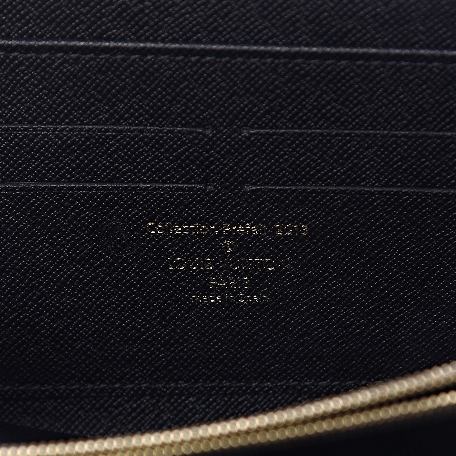 Louis Vuitton Damier Paillettes Zippy Wallet Black 6 of 6