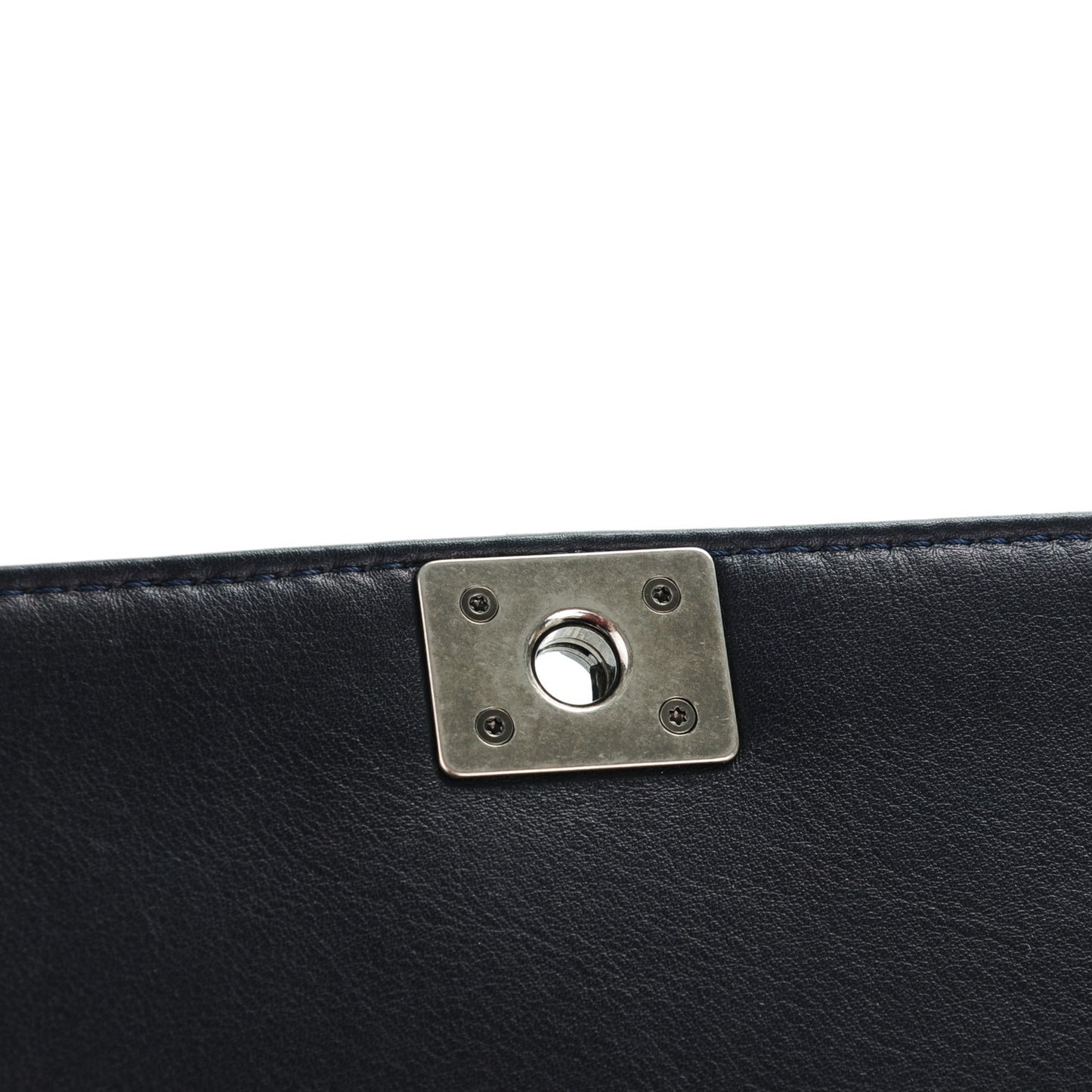 Patent Small Boy Reverso Flap Navy Blue
