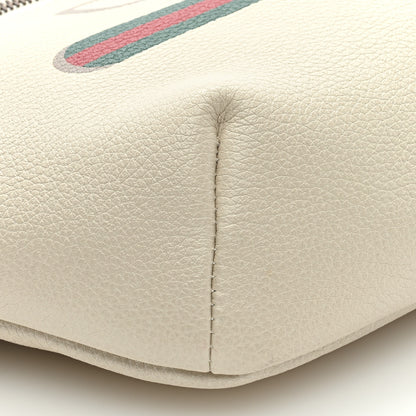 Gucci Grained Calfskin Logo Belt Bag White 8 of 9