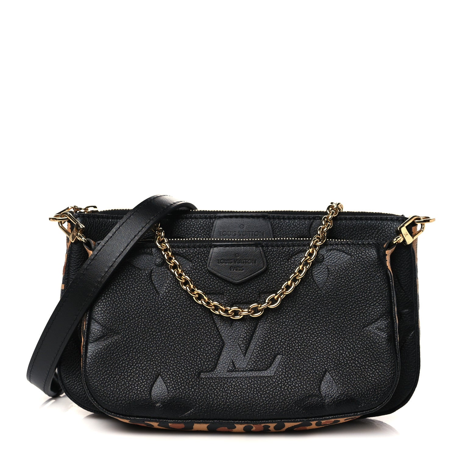Louis Vuitton Empreinte Monogram Giant Wild At Heart Multi Pochette Accessories Black 1 of 7