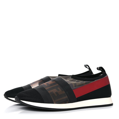 Fendi Technical Mesh FF Sneakers 38 Tobacco Red 3 of 11