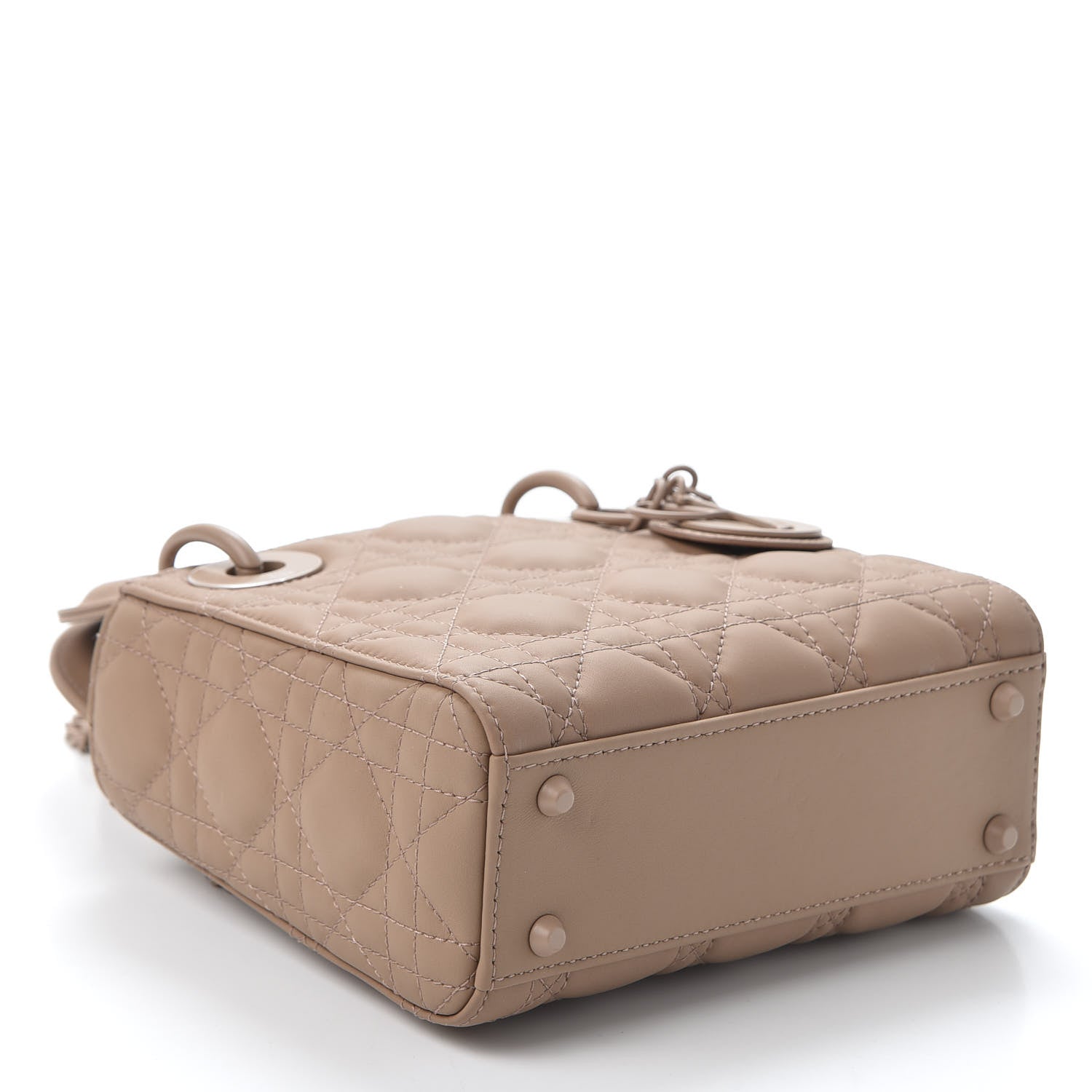 Christian Dior Ultra Matte Calfskin Cannage Mini Lady Dior Light Beige 3 of 10