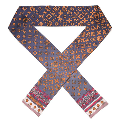 Louis Vuitton Silk Monogram Map Bandeau Quetsche 1 of 4