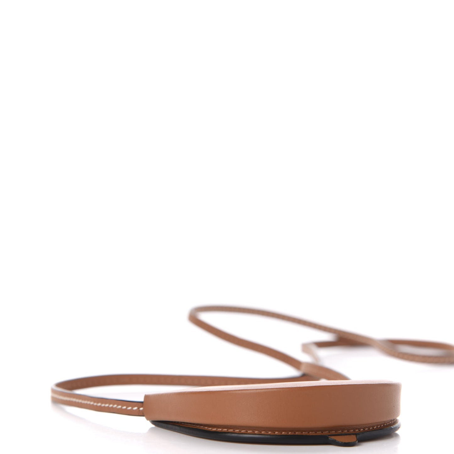 Soft Calfskin Mini Heel Pouch Tan