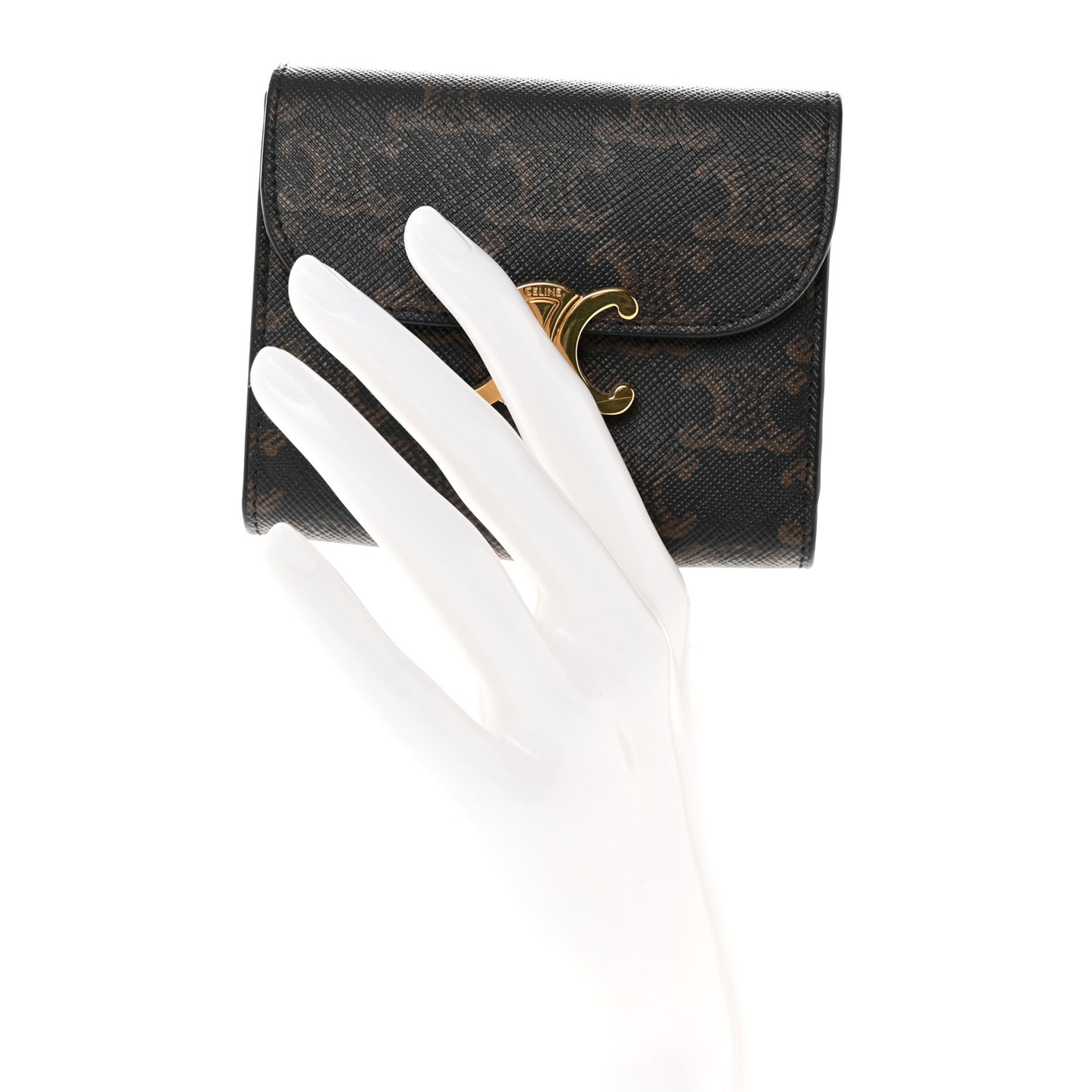 Triomphe Canvas Small Triomphe Wallet Tan