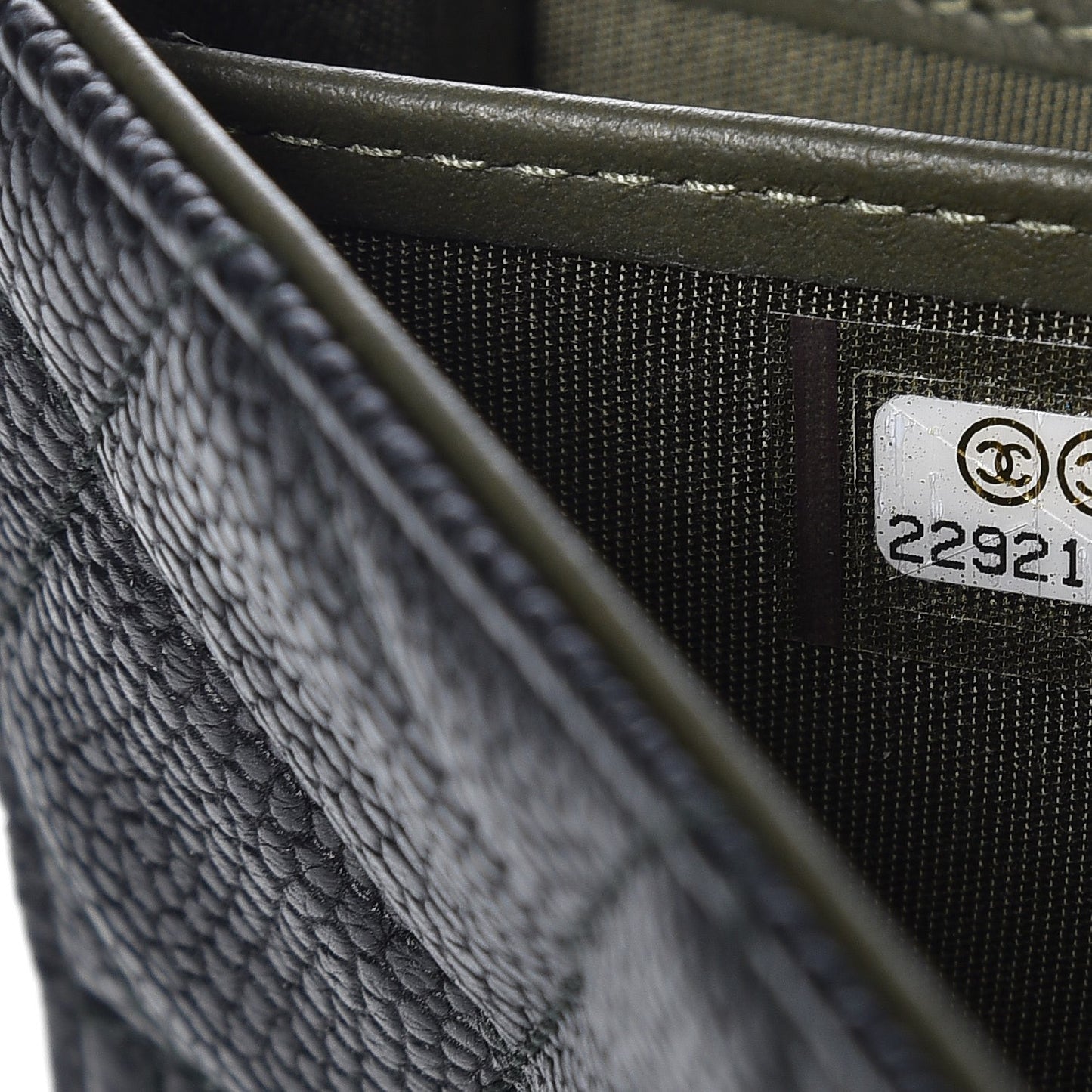 Caviar Quilted Boy Flap Wallet Black