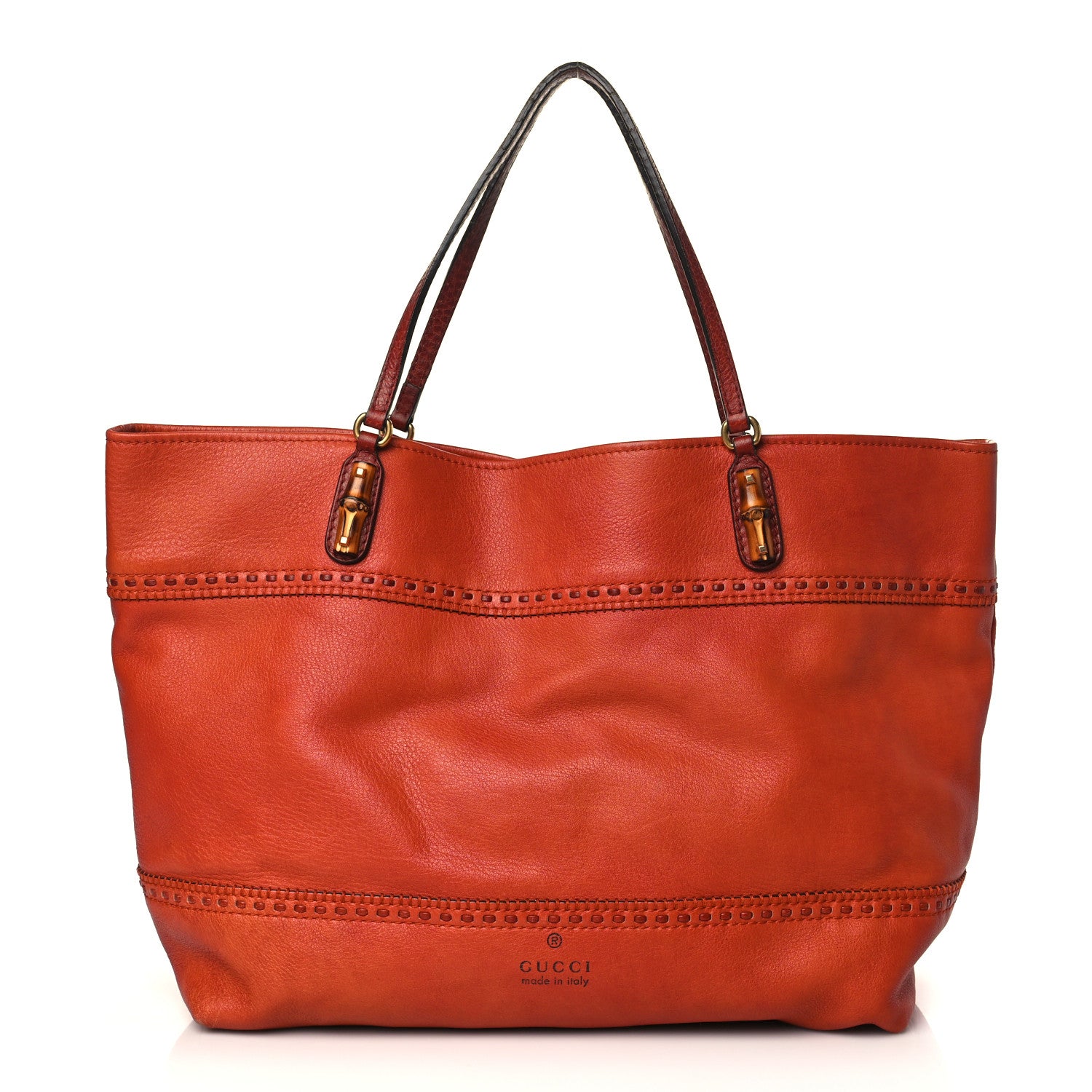 Gucci Calfskin Medium Laidback Crafty Tote Orange 1 of 11