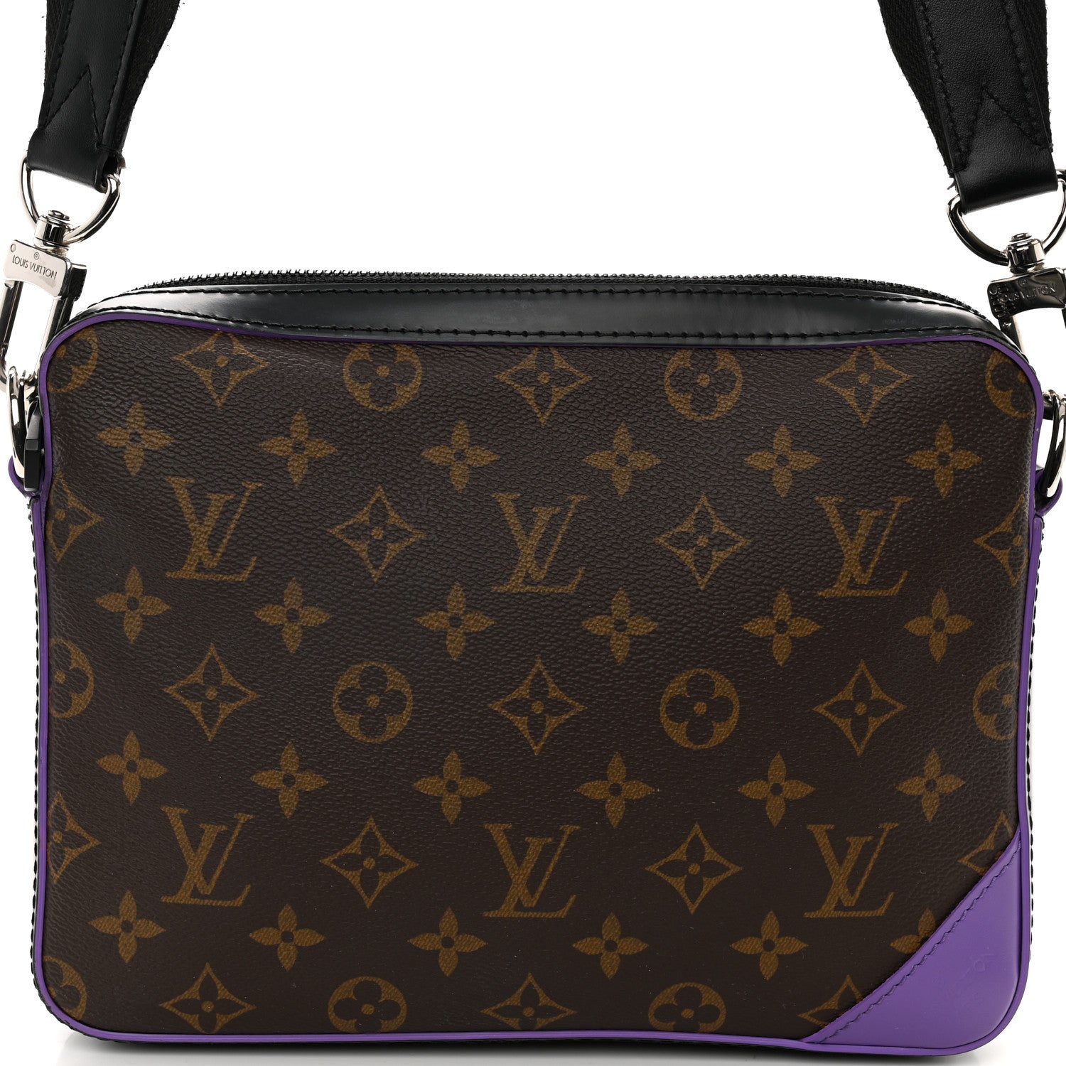 Louis Vuitton Monogram Macassar Trio Messenger Purple 7 of 11