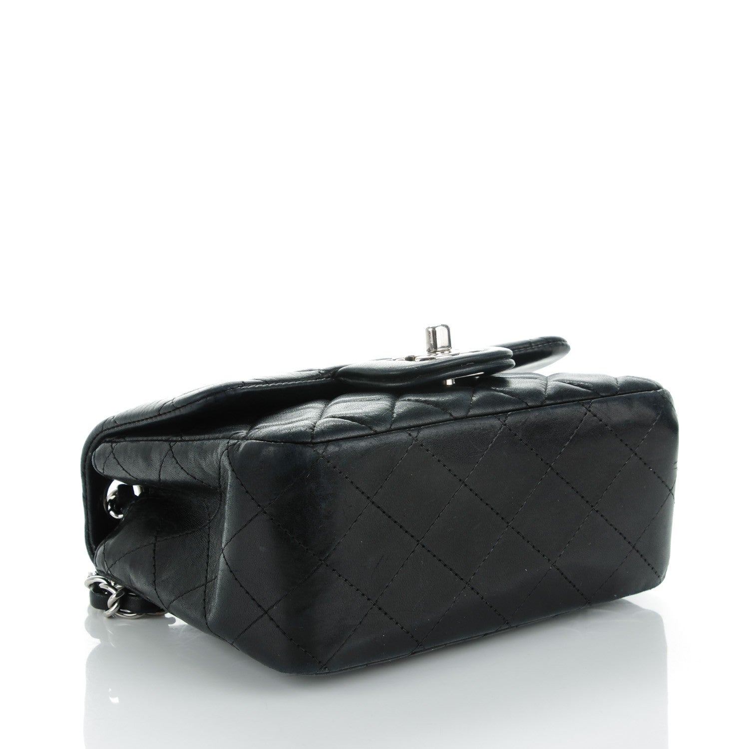 Chanel Lambskin Quilted Mini Square Flap Black 4 of 9