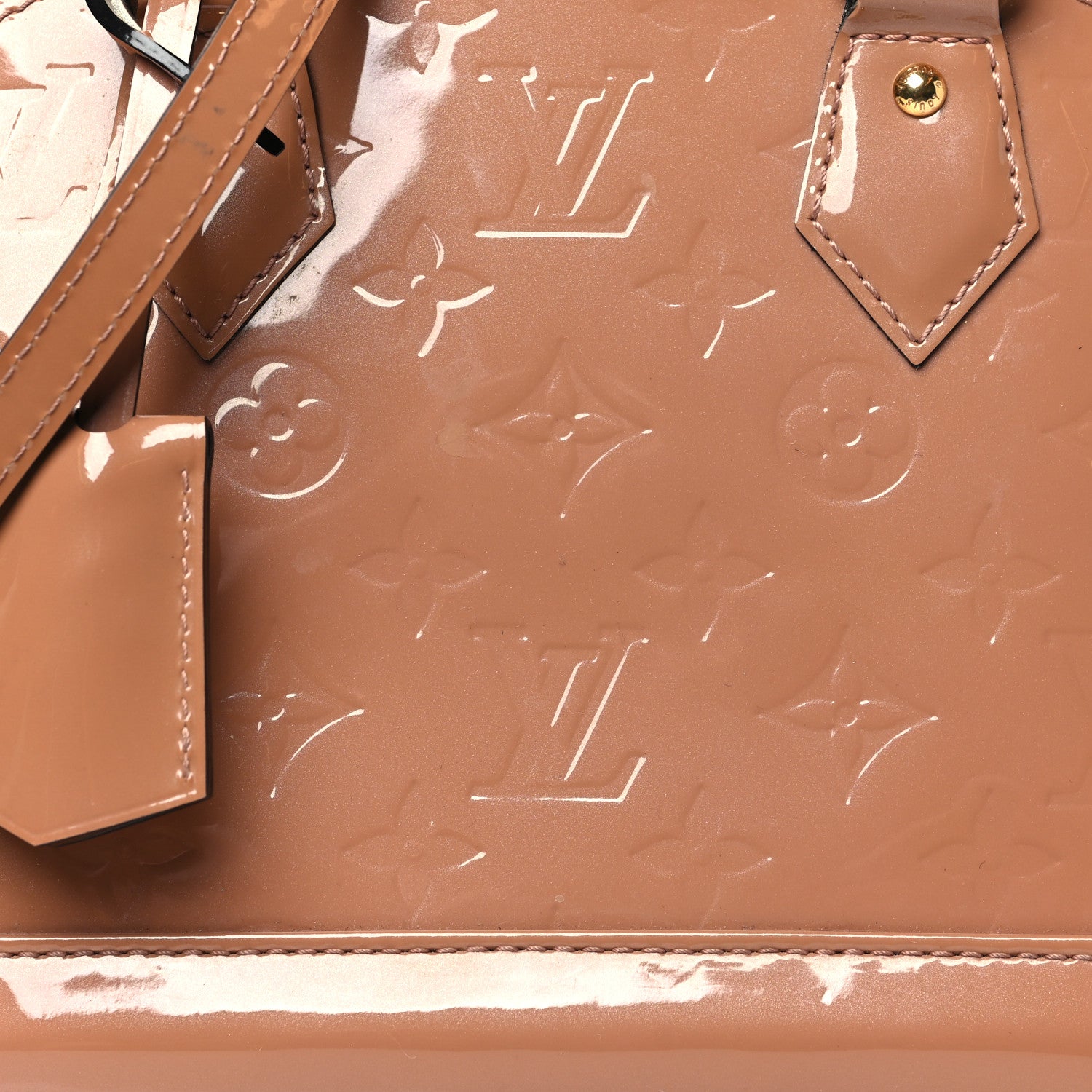 Louis Vuitton Vernis Alma BB Rose Velours 7 of 11