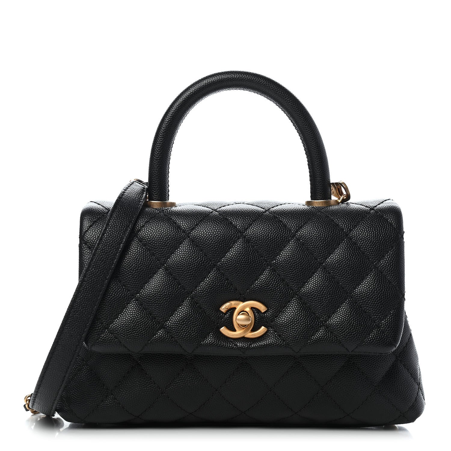 Chanel Caviar Quilted Mini Coco Handle Flap Black 1 of 9