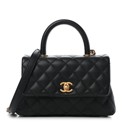 Chanel Caviar Quilted Mini Coco Handle Flap Black 1 of 9